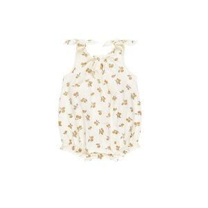 Rylee + Cru shoulder tie bubble romper